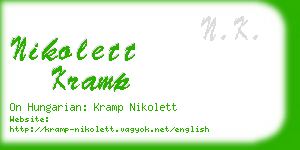 nikolett kramp business card